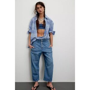 Free People We The Free Osaka Barrel Jeans in Calypso - Size 31